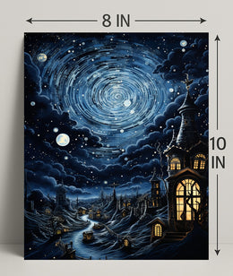 Enchanted Nightscape Poster PosterGoat