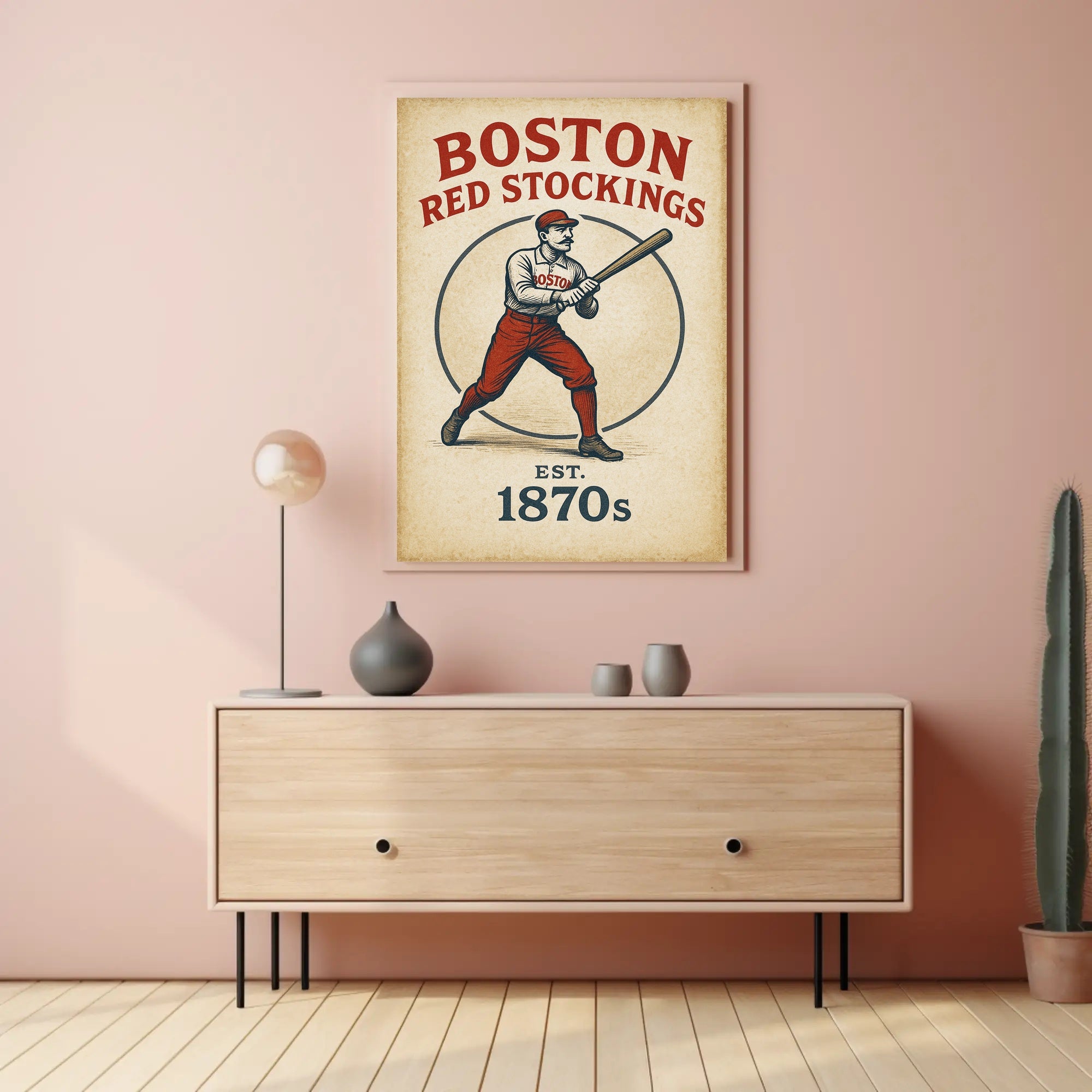 Boston Red Stockings  Est. 1870s Poster PosterGoat