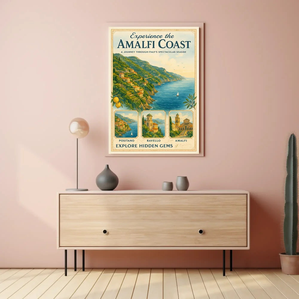 Amalfi Coast Travel Adventure Poster