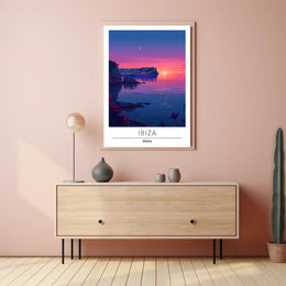 Ibiza Sunset Serenity Art Travel Poster