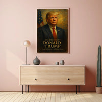 Trump Visionary Patriotic Digital Painting Poster