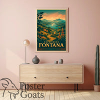 Fontana Vintage Travel Poster