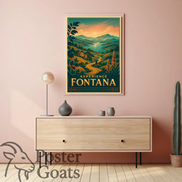 Fontana Vintage Travel Poster