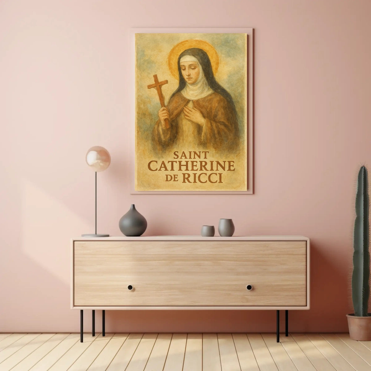 Saint Catherine de Ricci Religious Figure Wall Poster