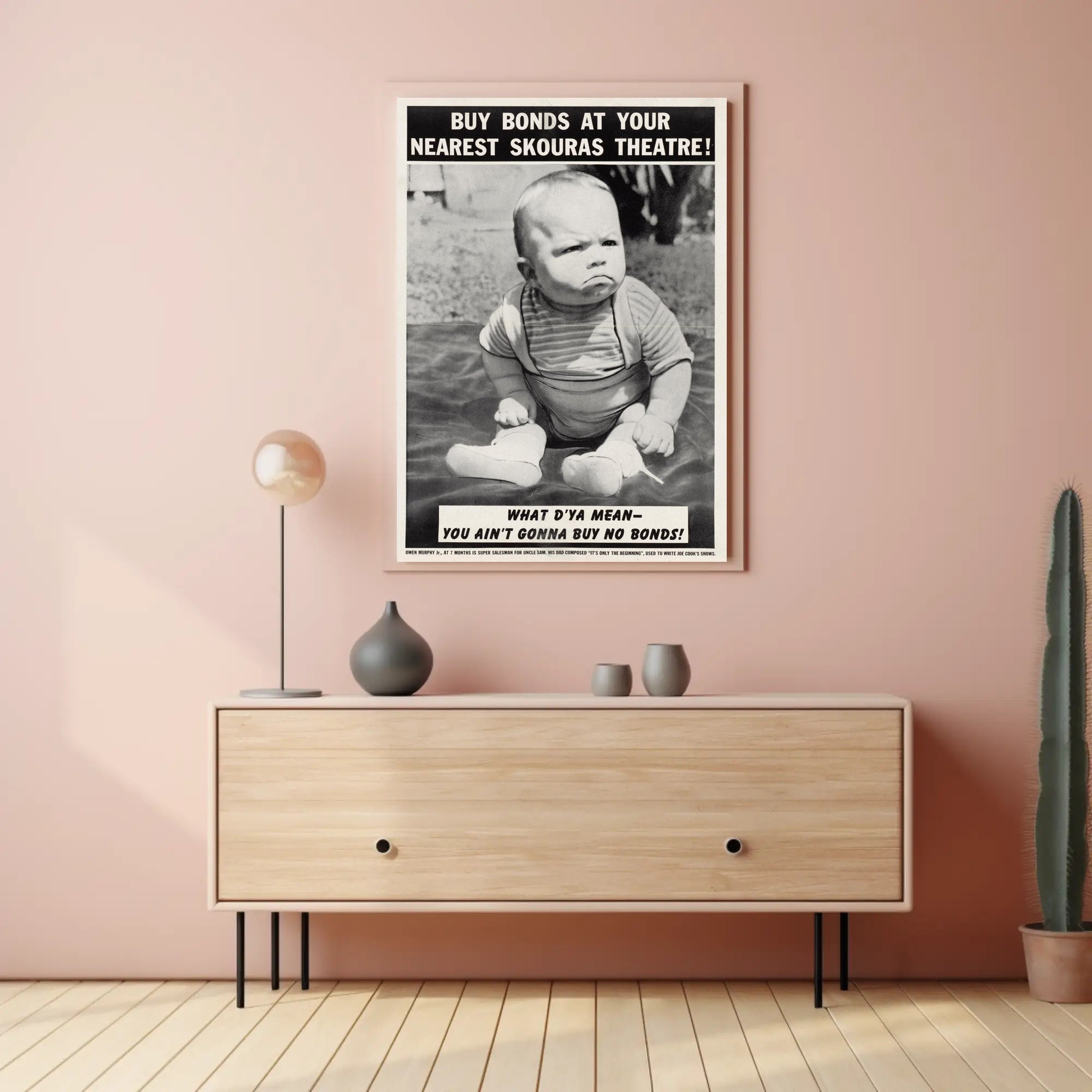 Baby Bond Salesman Poster PosterGoat