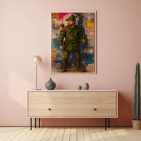 Robin Hood Meets Abstract Urban Pop Culture Poster