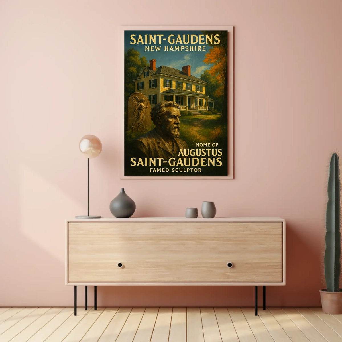 Augustus Saint-Gaudens Famed Sculptor Poster