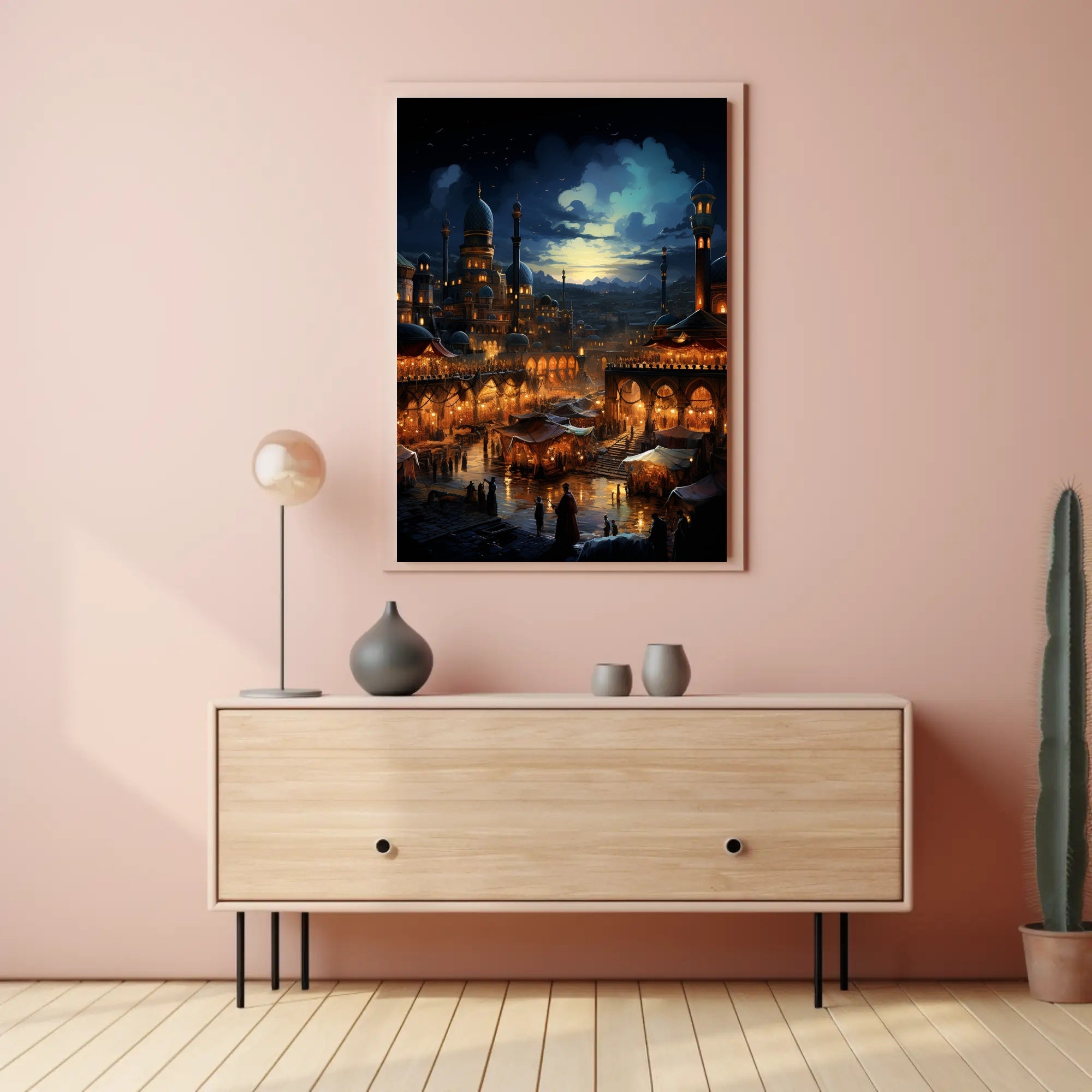 Enchanted Bazaar At Dusk Poster