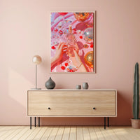 Vibrant Glamorous Nightlife Celebration Artistic Poster PosterGoat