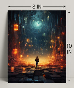 Journey Into The Digital Abyss Poster