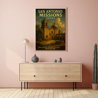 San Antonio Missions Poster
