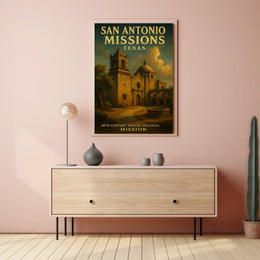 San Antonio Missions Poster
