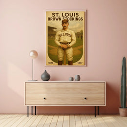 St. Louis Brown Stockings Baseball Poster