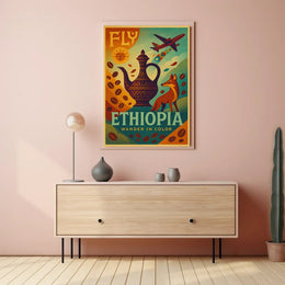 Ethiopian Cultural Journey Vintage Travel Poster PosterGoat