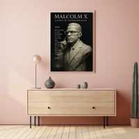 Malcolm X A Voice of Transformation Poster
