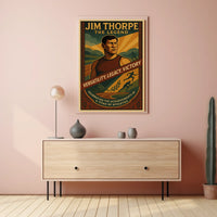 Celebrating a Titan of Athletics Jim Thorpe Poster