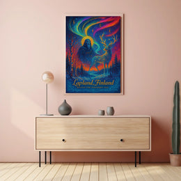 Beyond the Northern Veil: Mystical Lapland Poster