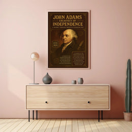 John Adams Historical Vintage Presidential Poster