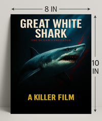 Great White Shark The Oceans Predator Poster PosterGoat