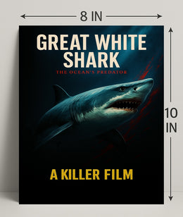 Great White Shark The Oceans Predator Poster PosterGoat