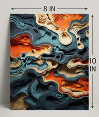 Abstract Topography Abstract Poster PosterGoat