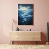 Mystical Mountain Valley Poster