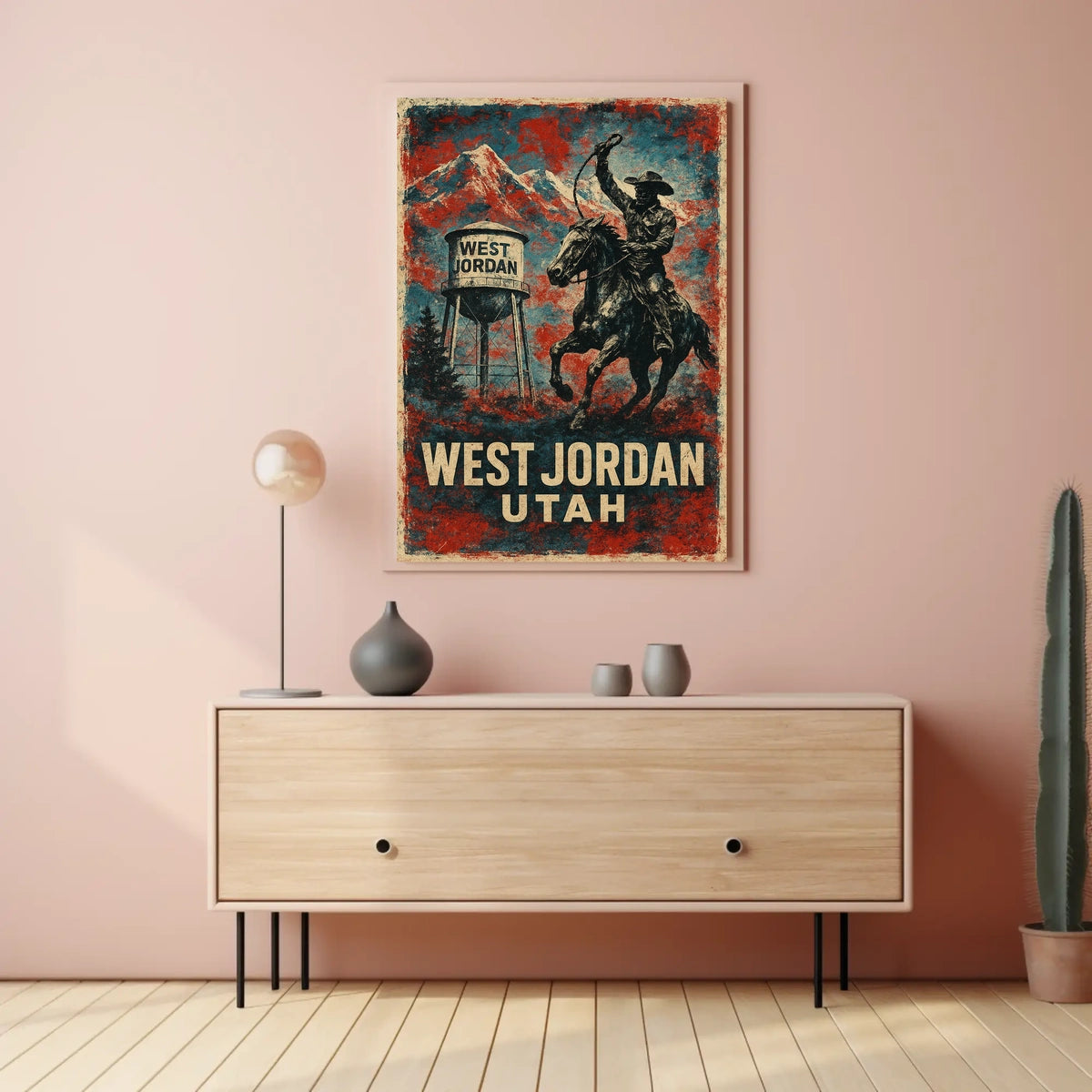 West Jordan, Utah Cowboy Heritage Poster