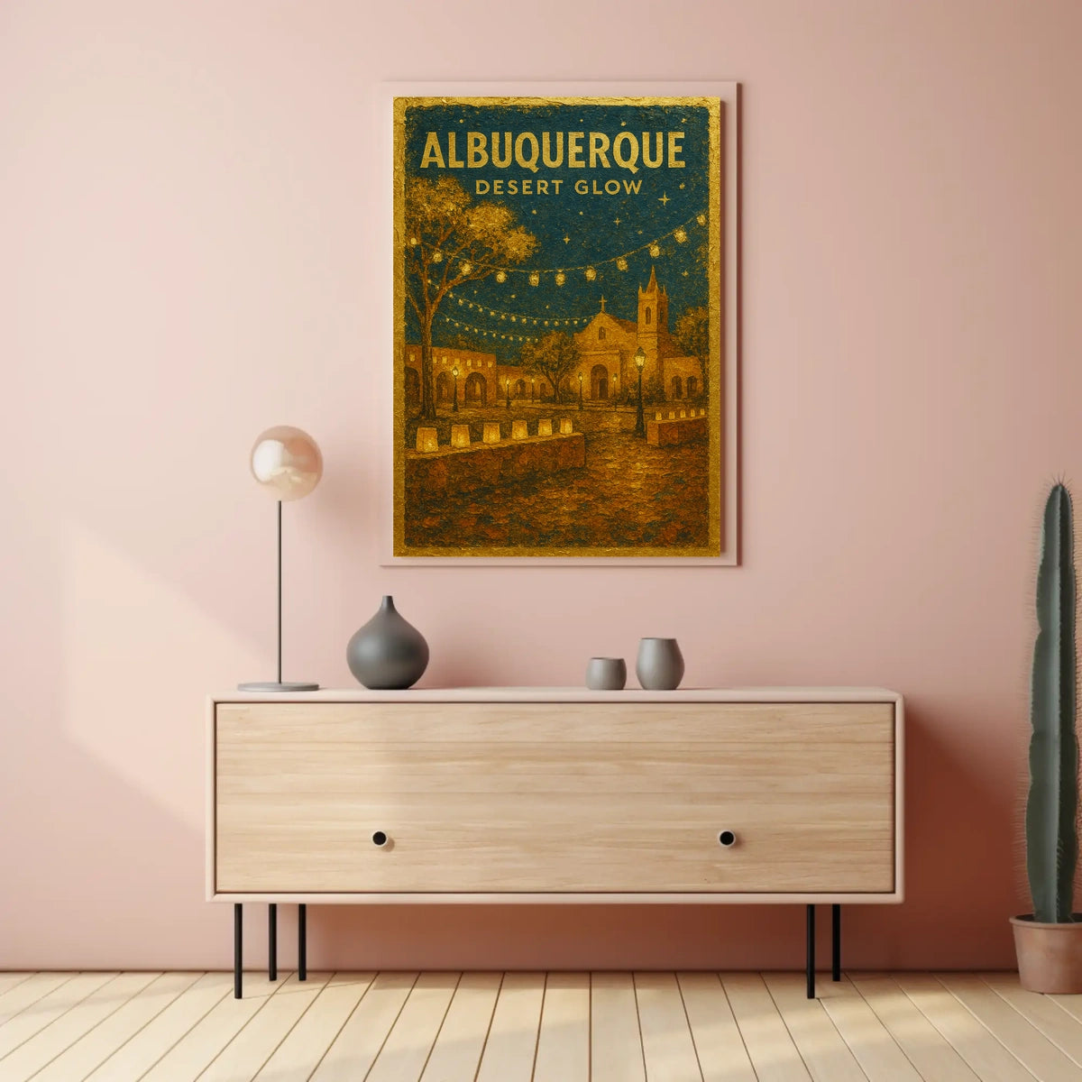 Albuquerque Desert Glow Poster