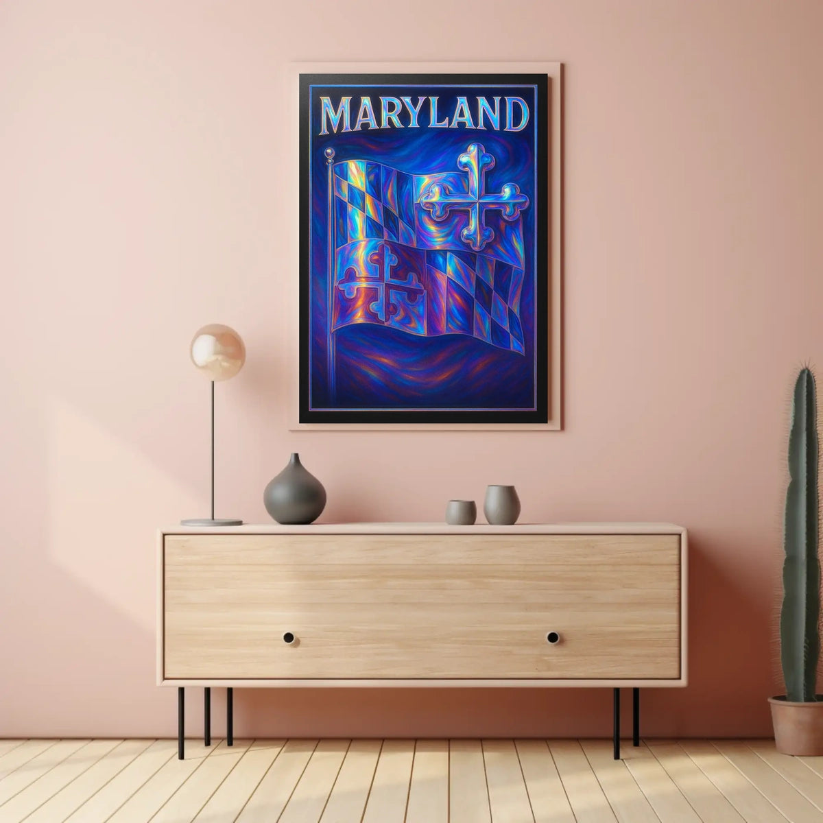 Maryland Flag Art Poster