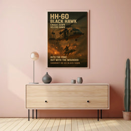 Sikorsky HH-60 Black Hawk Military Recruitment Poster