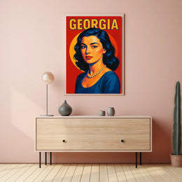 Georgia A Vibrant Portrait Poster