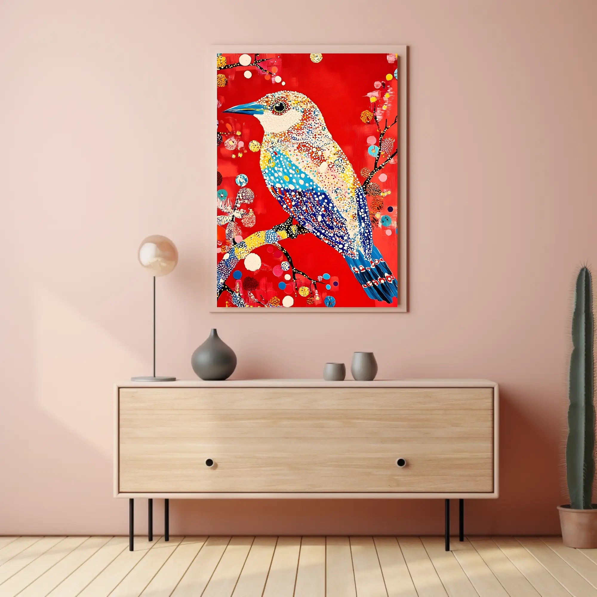 Vibrant Bird Wall Art Poster Decorative Print