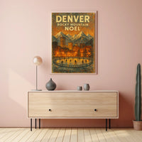 Denver Rocky Mountain Noel Poster