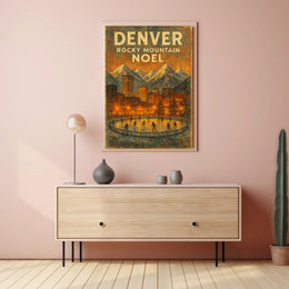 Denver Rocky Mountain Noel Poster