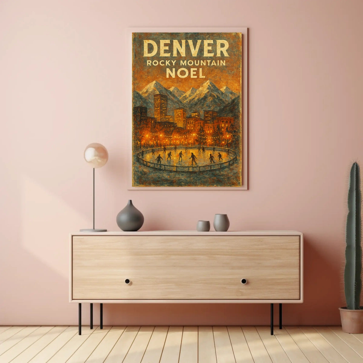 Denver Rocky Mountain Noel Poster