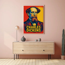 Charles Dickens Portrait Poster