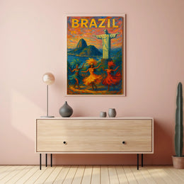 Brazil A Vibrant Celebration Poster 18x24 Wall Art