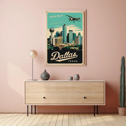 Visit Dallas, Texas Poster