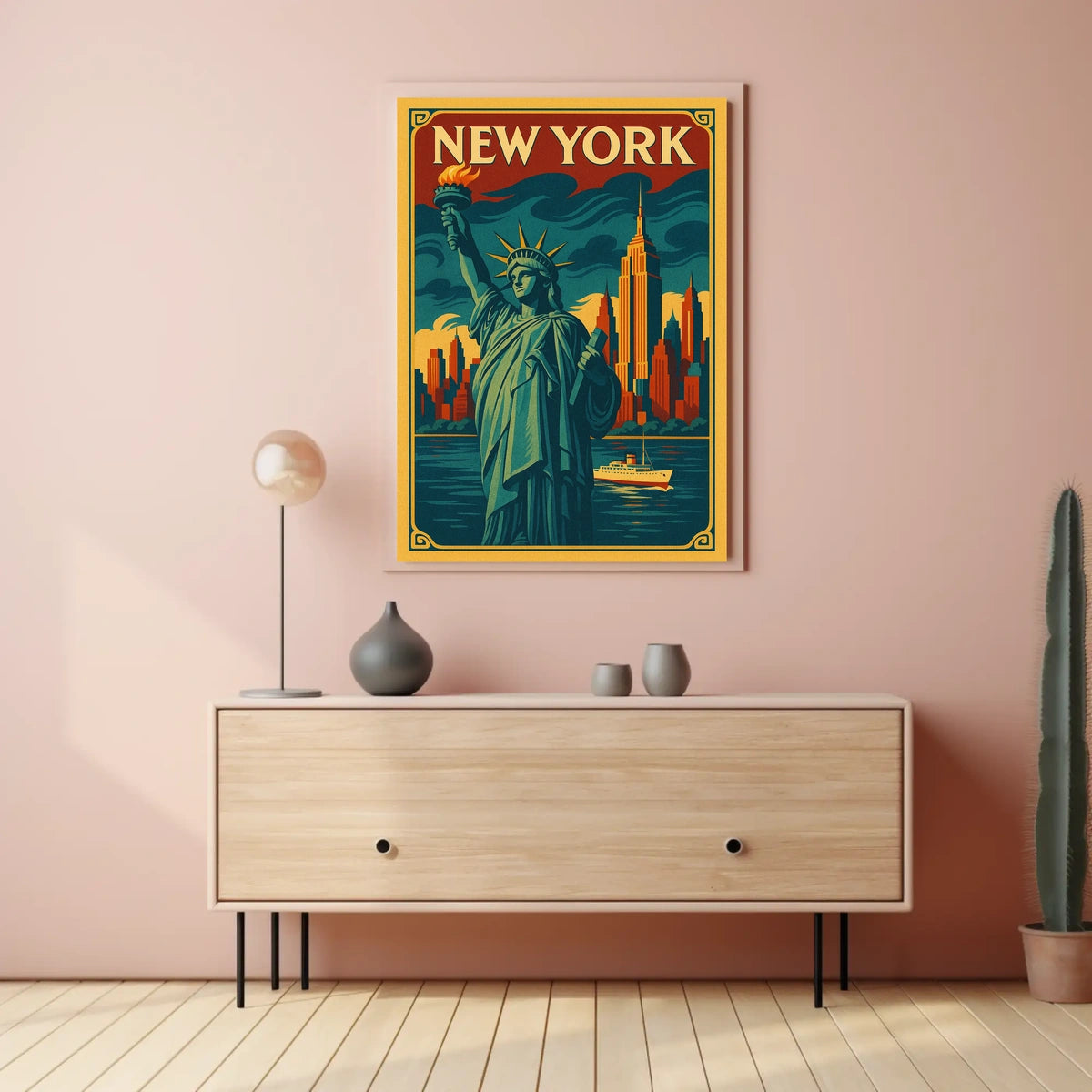 New York City Iconic Landmarks Poster