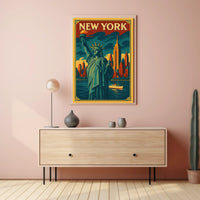 New York City Iconic Landmarks Poster