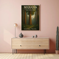 Sequoia National Park Where Giants Stand Poster