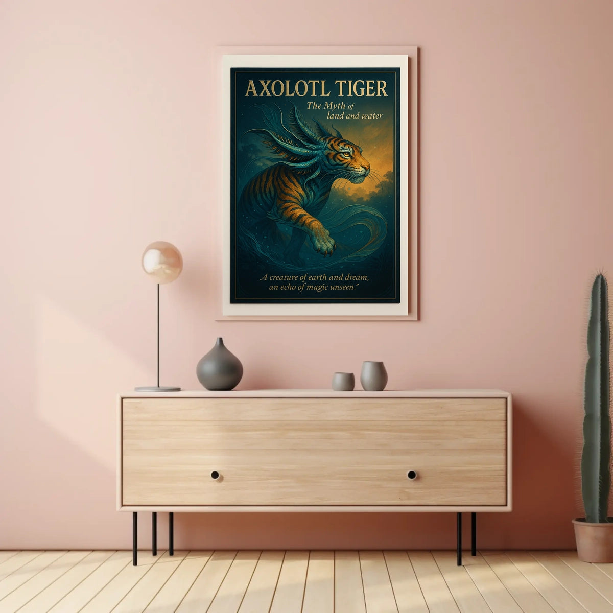 Axolotl Tiger The Myth of Land and Water Poster