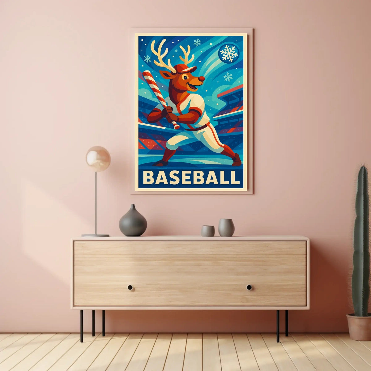 Winter Baseball Fantasy Poster