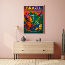 Vibrant Heart of South America Poster