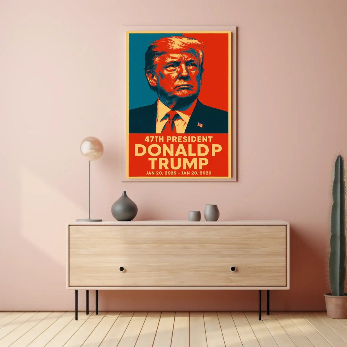 Trump Visionary Leadership Pop Art Patriotic Poster