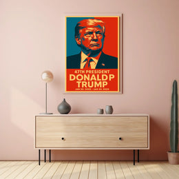 Trump Visionary Leadership Pop Art Patriotic Poster