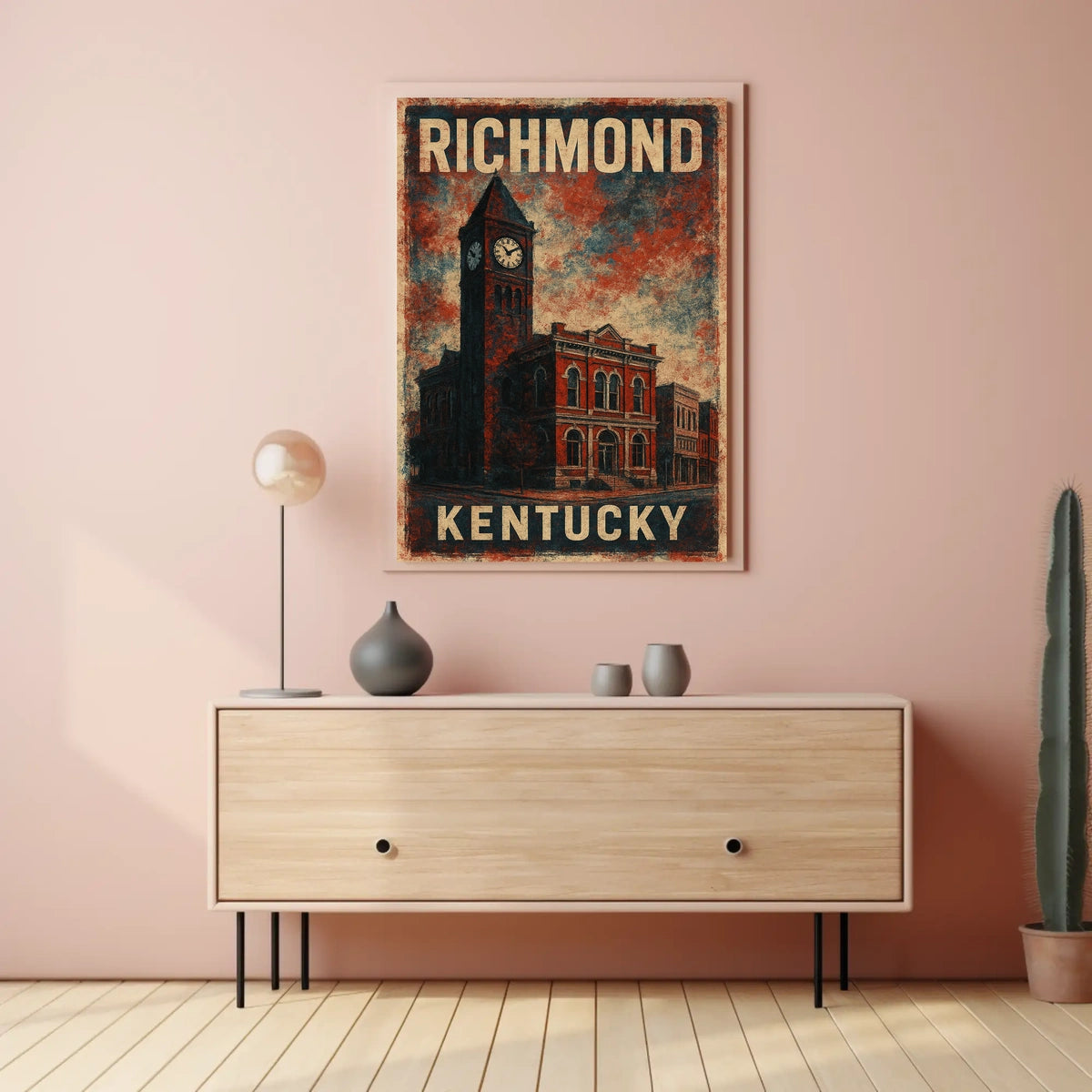 Richmond Kentucky Cityscape Photography Realism Chic Poster