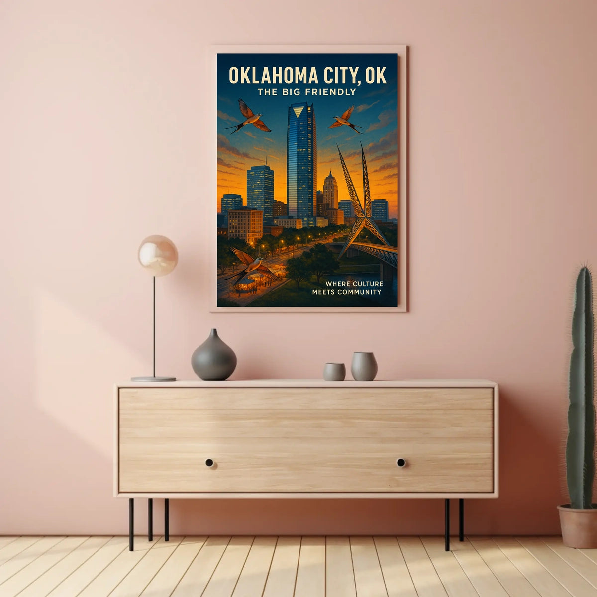 Oklahoma City The Big Friendly Poster