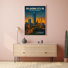 Oklahoma City The Big Friendly Poster