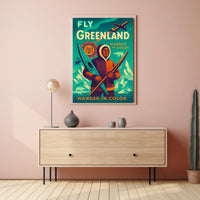 Wander In Color Fly Greenland Poster